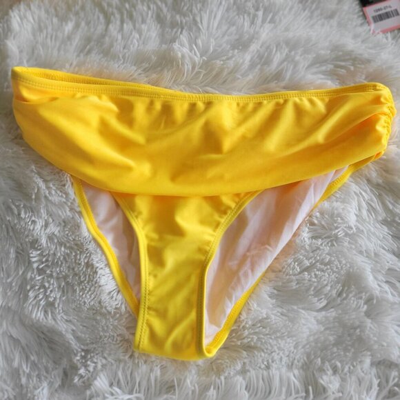 Shekini Womens Yellow Wrap Bikini Halter Bandage Set Size Large - Picture 5 of 9